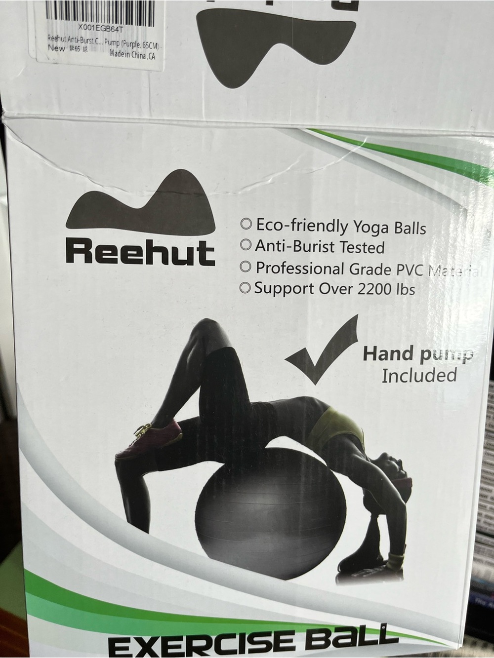 Red Exercise Stability Ball - Picture 2 of 8